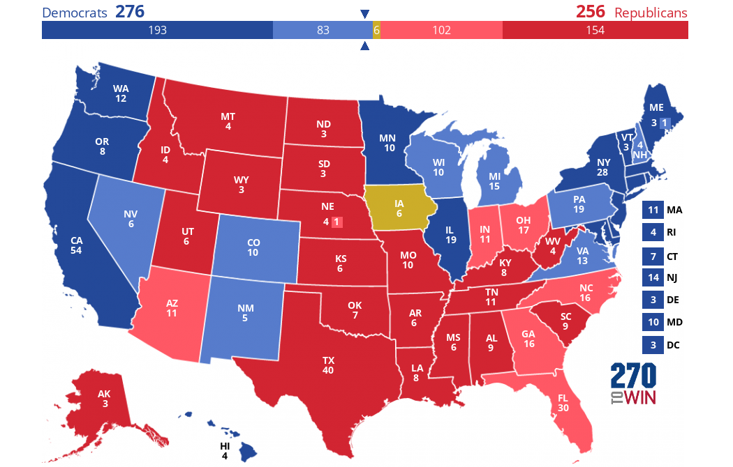 270toWin - 2024 Presidential Election Interactive Map